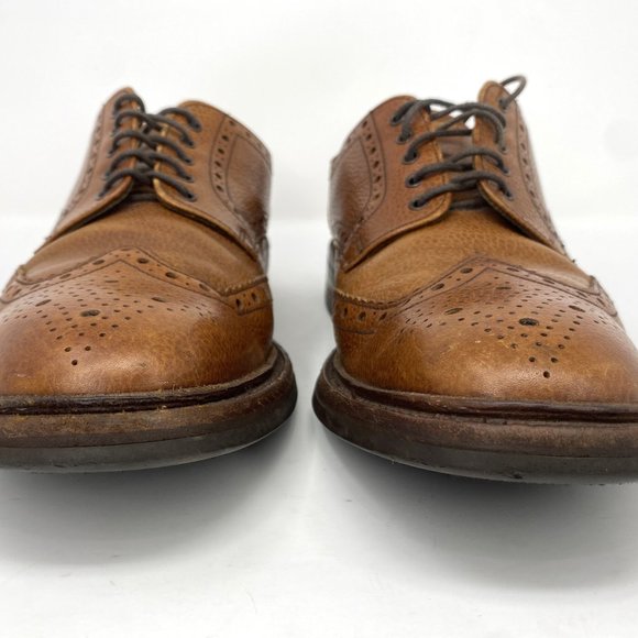 Loake Badminton 2 / Brown Leather Derby Brogue Shoes / Men\'s  US 9.5 / UK 8.5 main image 6